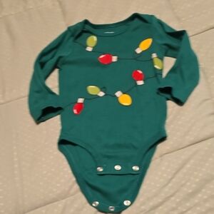 Carter's Green and Red Bodysuit Playful Pattern